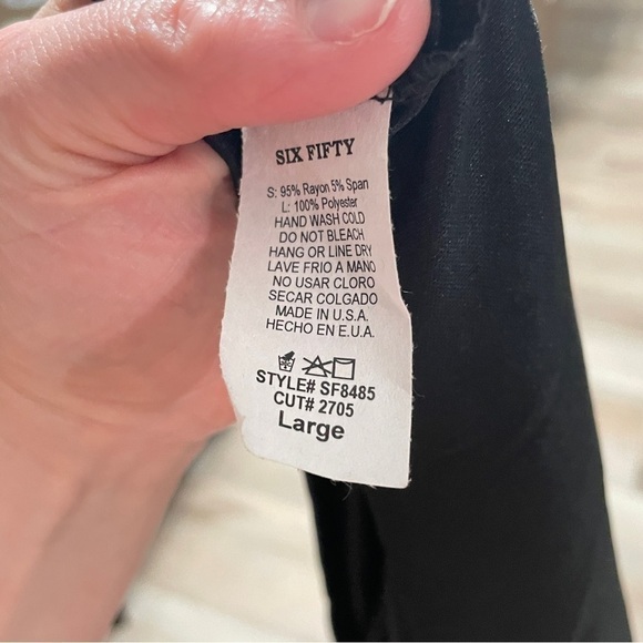 Six FIFTY One Shoulder Black Mini Dress Size Large NWT - Picture 10 of 12